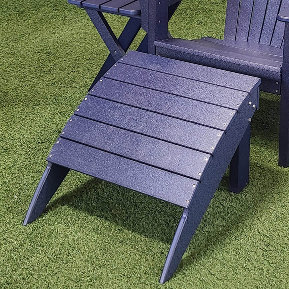 Navy Adirondack Footstool