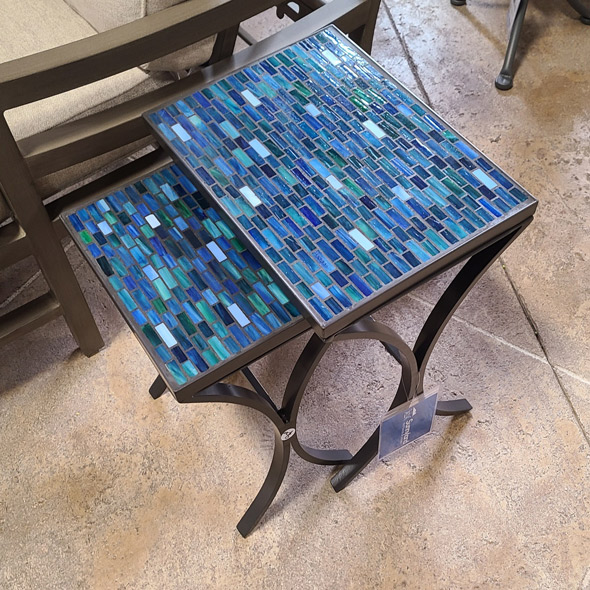 Cambridge Lagoon Mosaic Nesting Tables