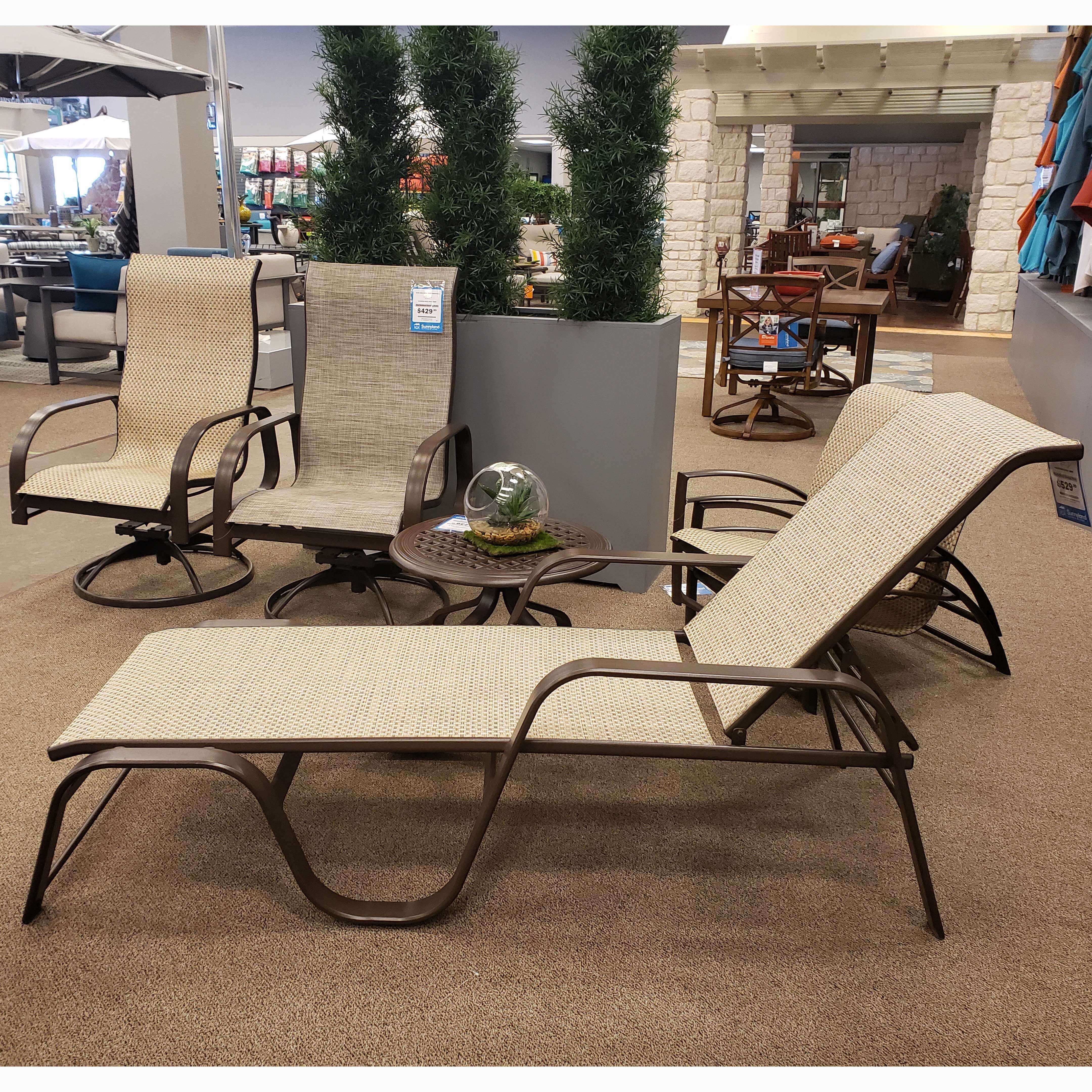 Seagrove II Sling Stackable Chaise - Wicker Veranda