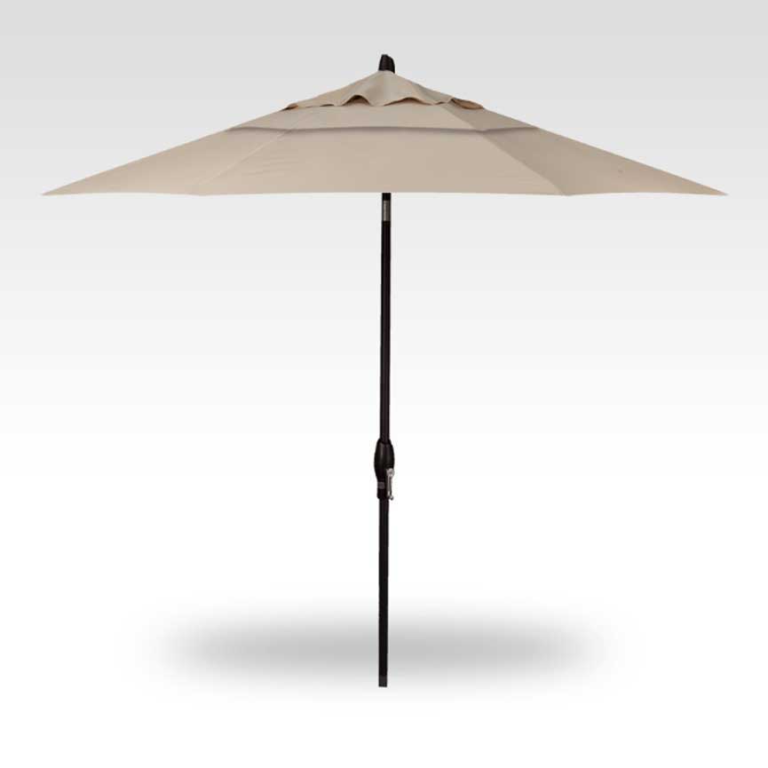 9' Auto Tilt Market Umbrella - Antique Beige