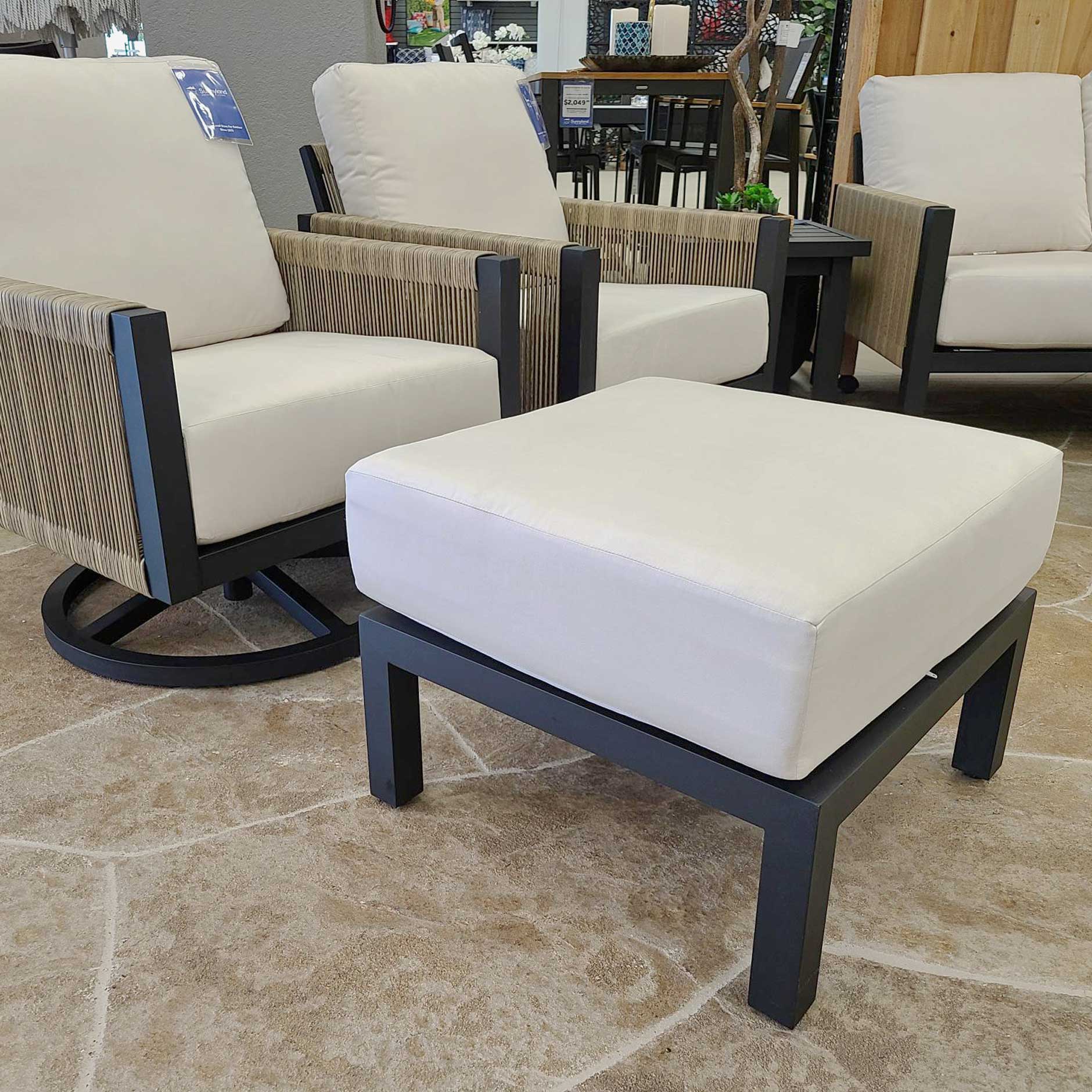 Timarron Ottoman - Black