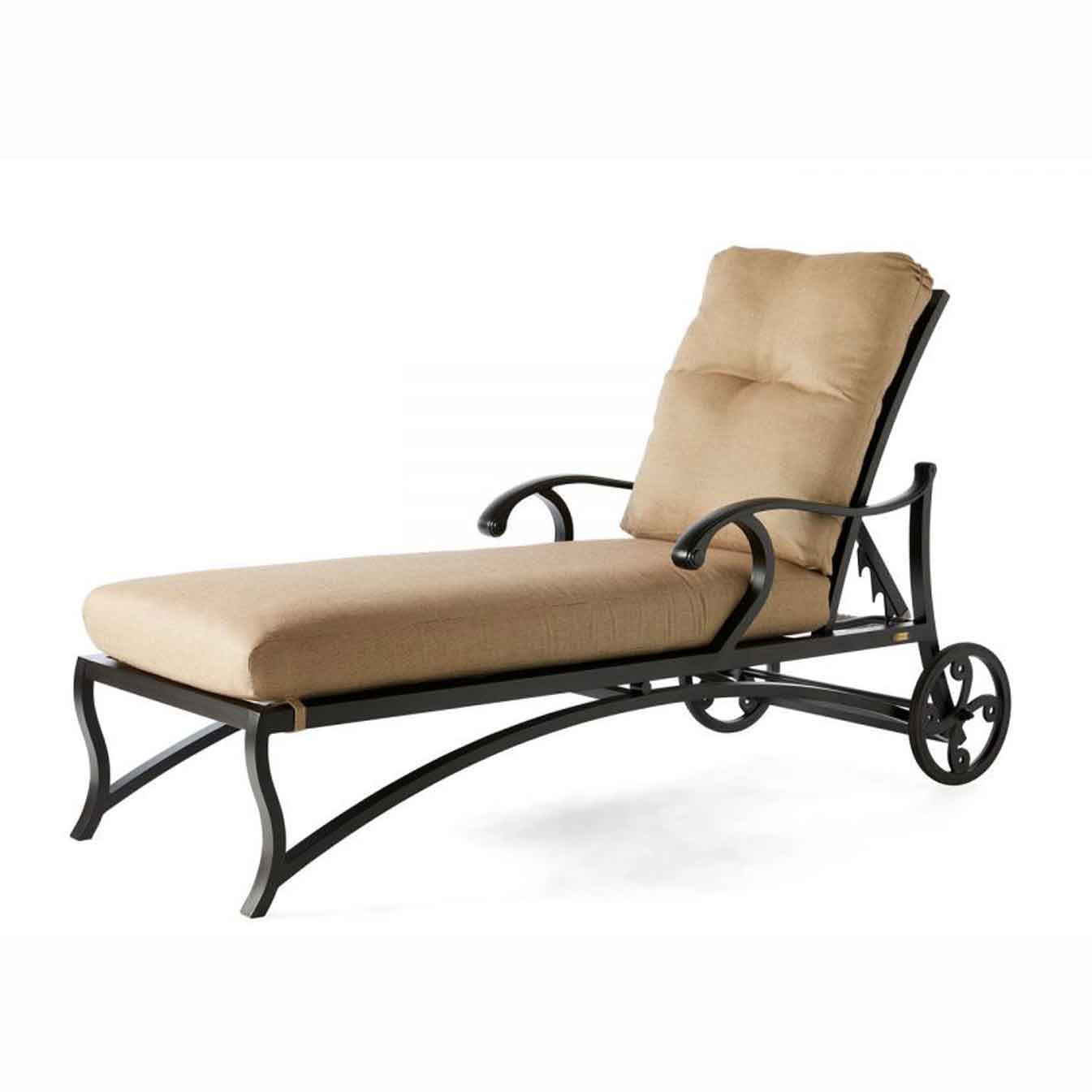 Volare Cushion Adjustable Chaise - Rochelle Pebble