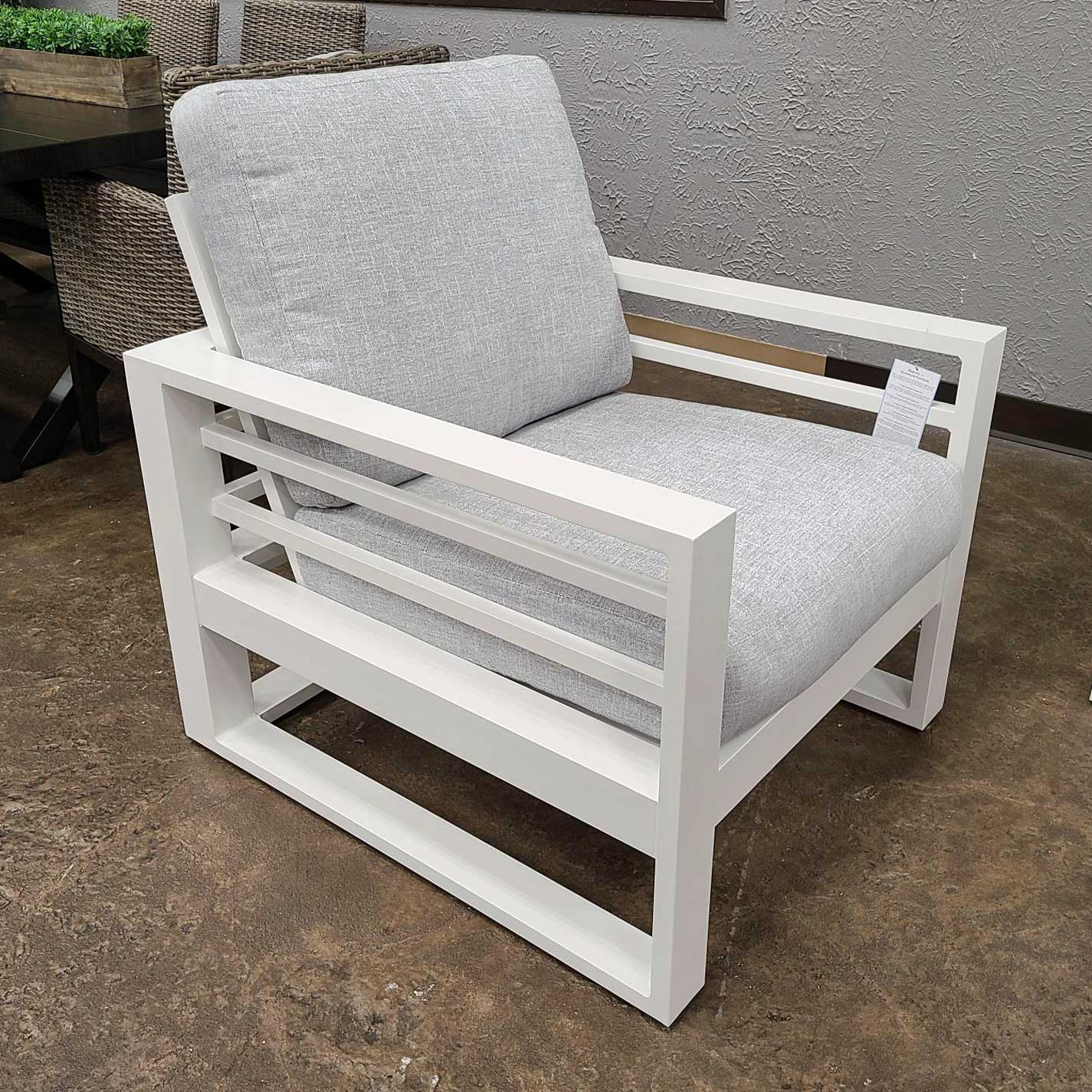 Palermo Cushion Club Chair - White