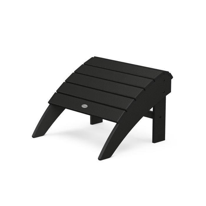 Vineyard Black Curveback Ottoman