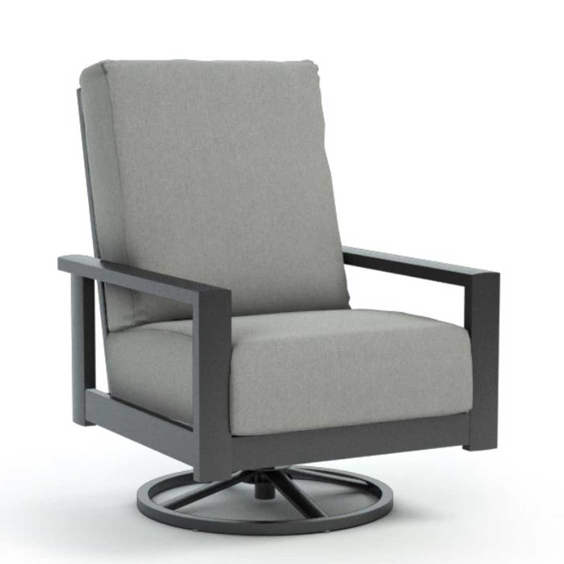 Elements Cushion Highback Swivel Chat Chair - Sand Silver