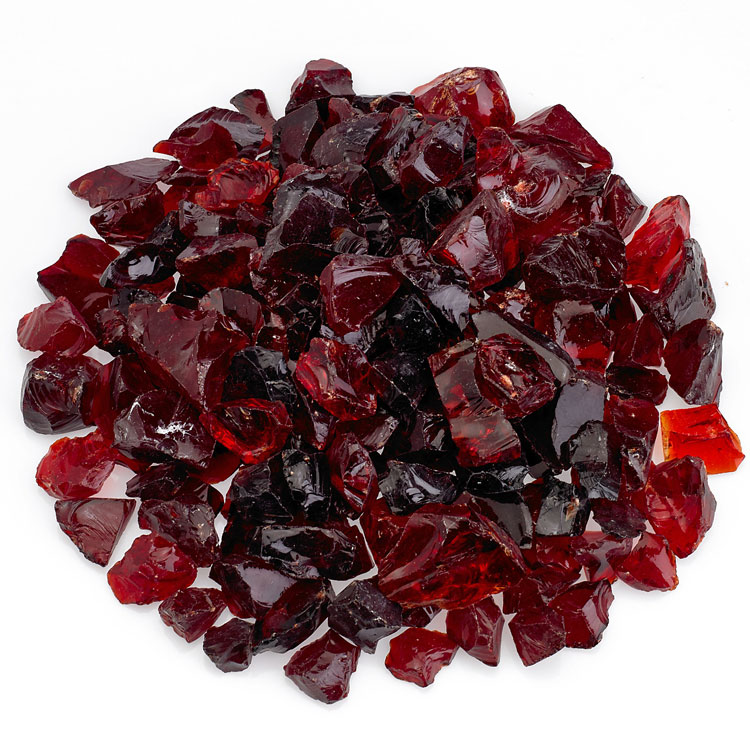 Red Medium Recycled Fire Glass