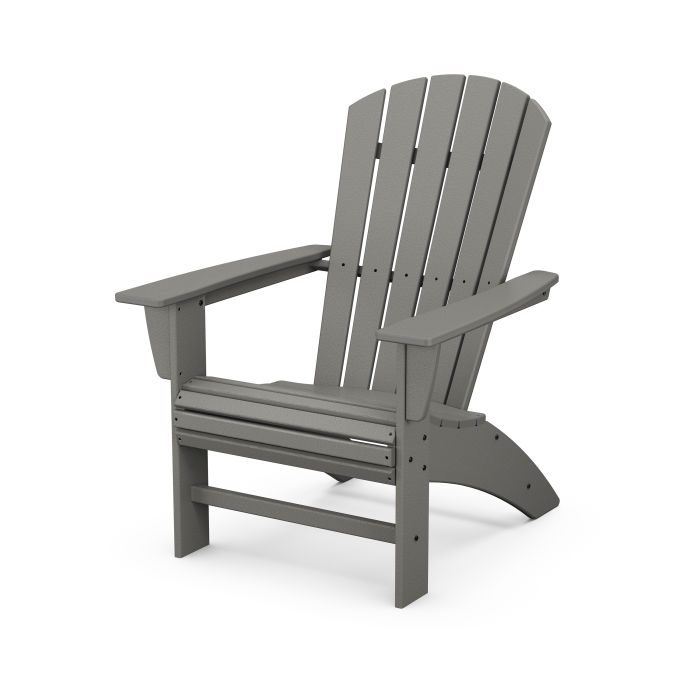 Nautical Curveback Grey Adirondack Chair