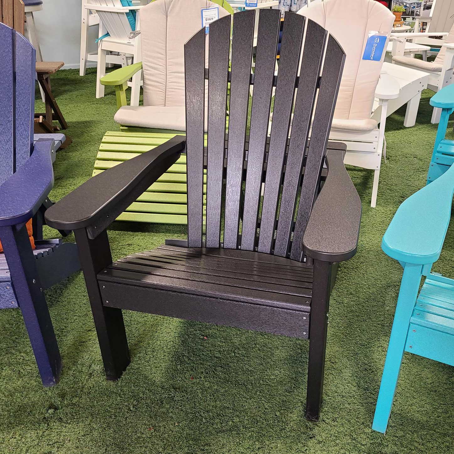 Black Adirondack Chair Comfo-Back