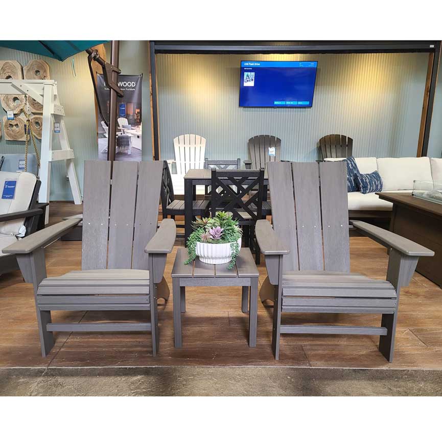 Modern 3-Piece Curveback Adirondack