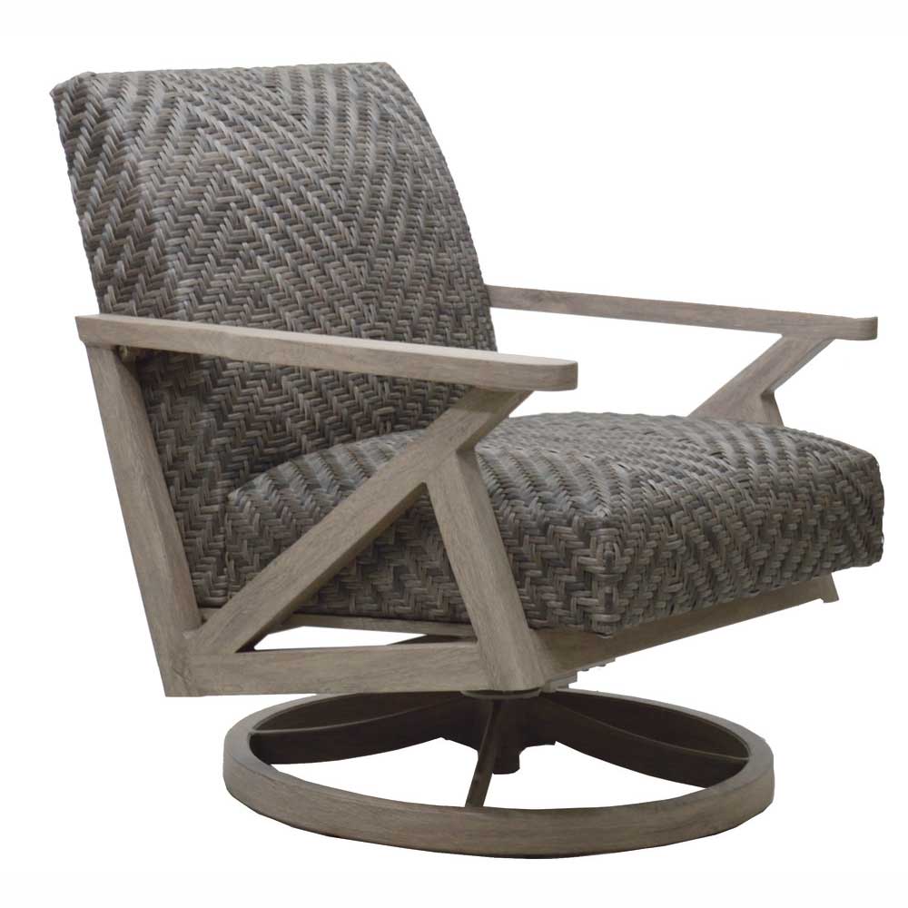 Copenhagen Woven Padded Swivel Club Chair