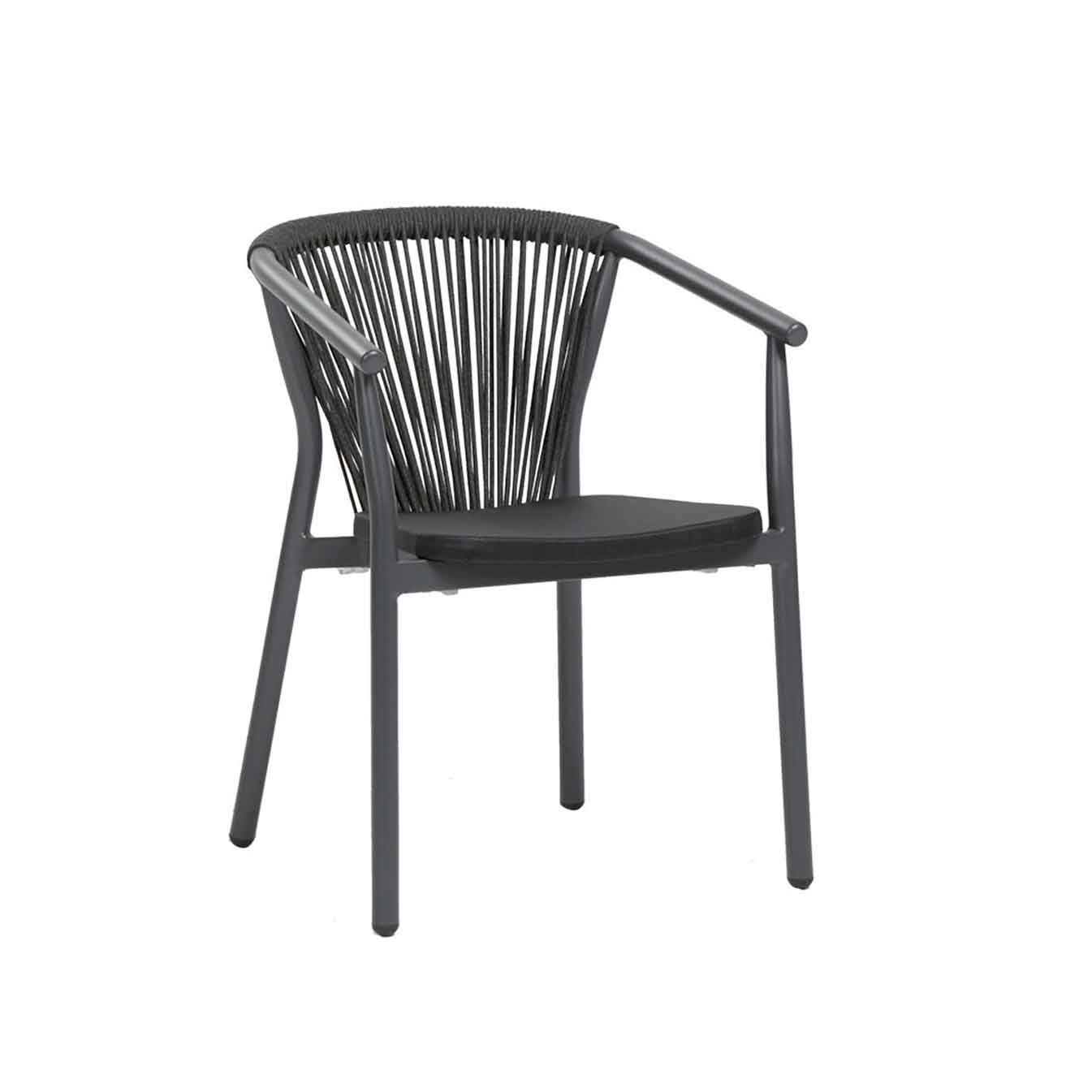 Trinity Dining Arm Chair - Black