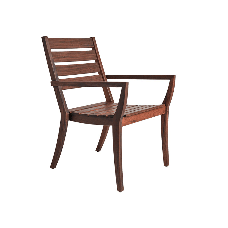 Laguna Stacking Arm Chair w/Cushion - Premium Flax