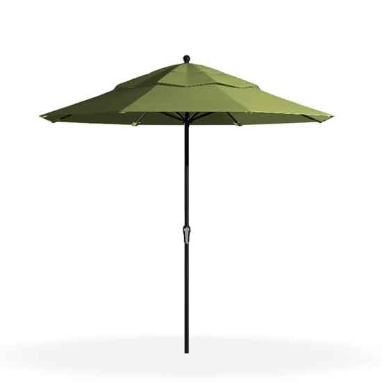9' Crank, No Tilt Market Umbrella - Pistachio