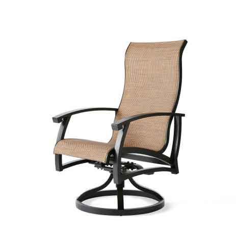 Georgetown Sling Swivel Rocker Dining Chair