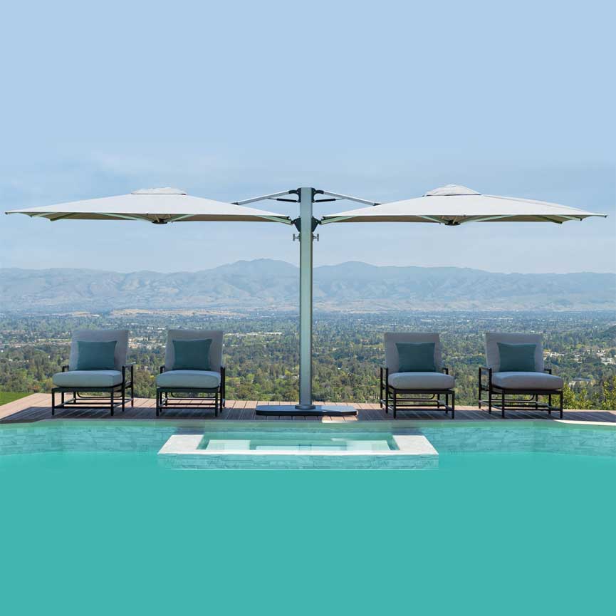Gemini 10' Double Cantilever Umbrella