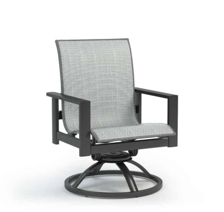 Elements Sling Lowback Swivel Dining Chair