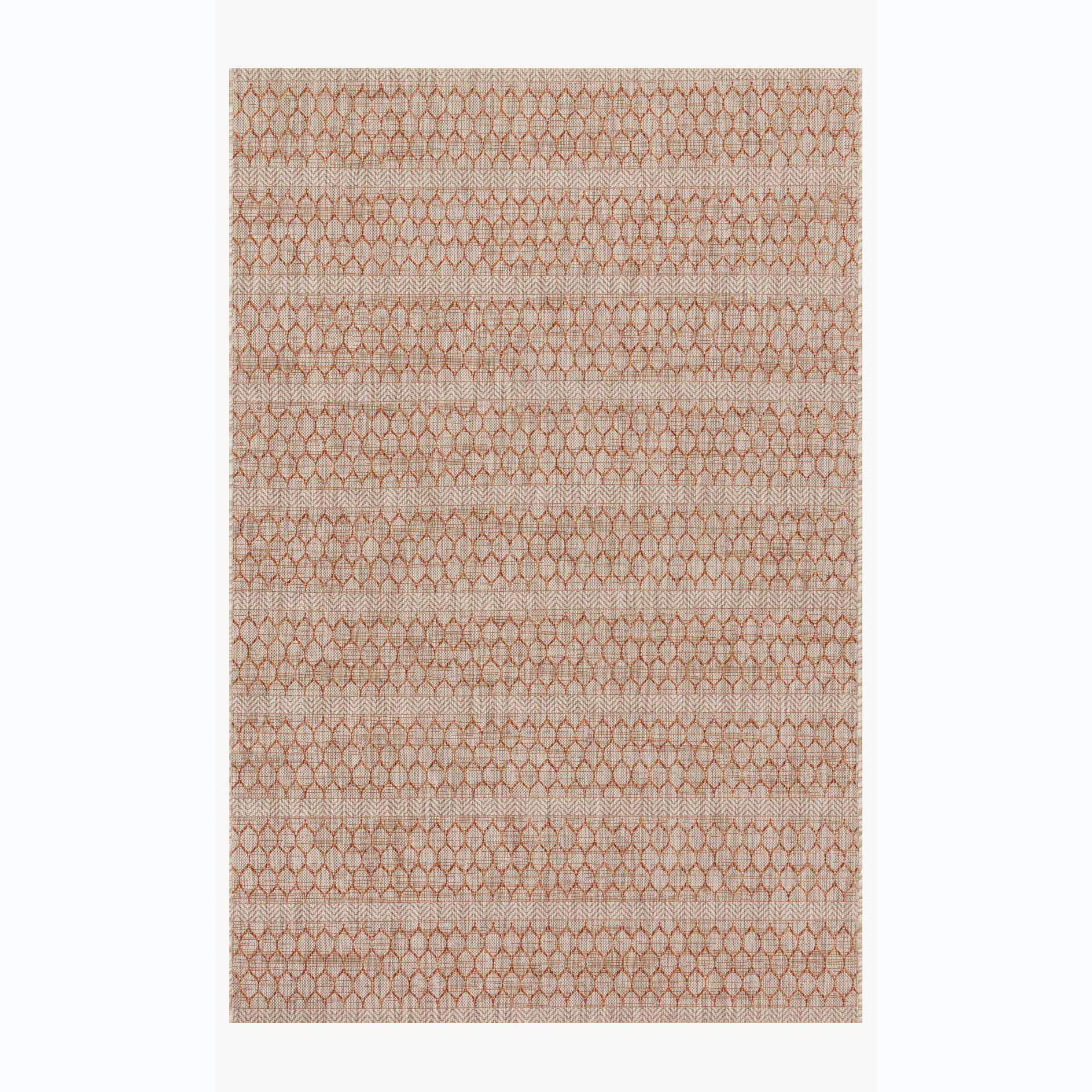 Isle Beige & Rust 5x8