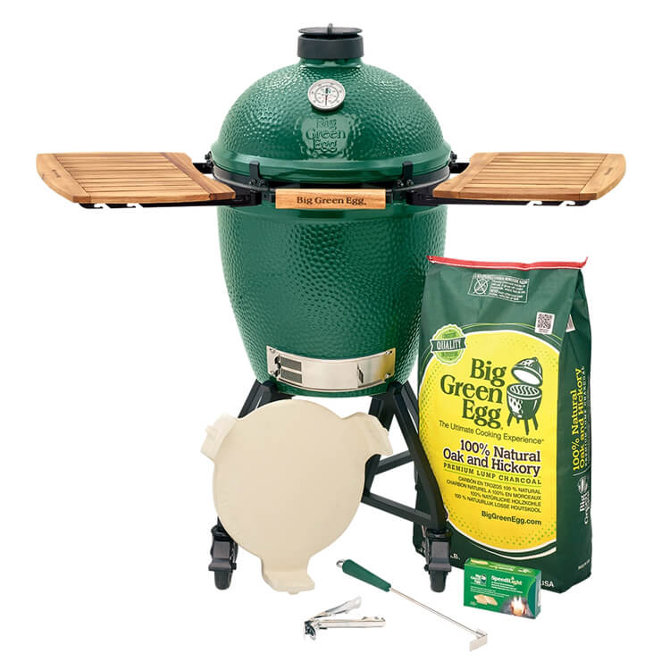 Large Big Green Egg in an intEGGrated Nest+Handler with Mates Package
