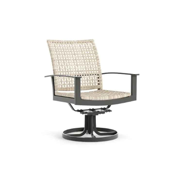 Jasper Woven Swivel Dining Chair