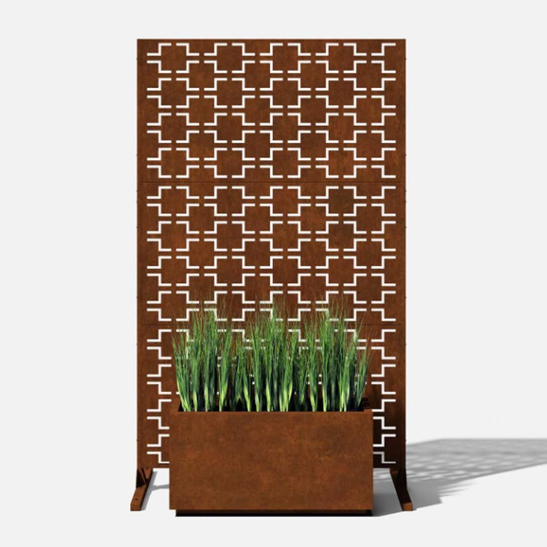 Corten Quadra Privacy Screen