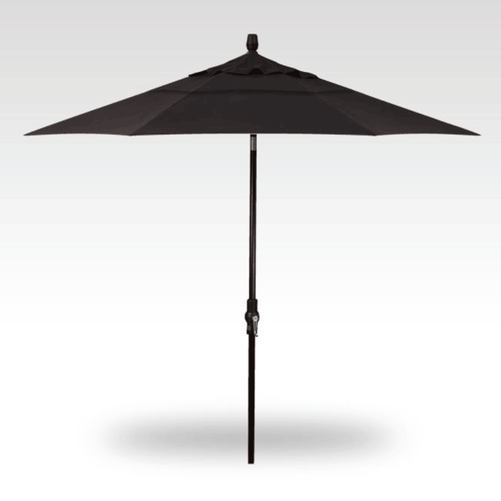 9' Starlux Collar Tilt Umbrella - Black