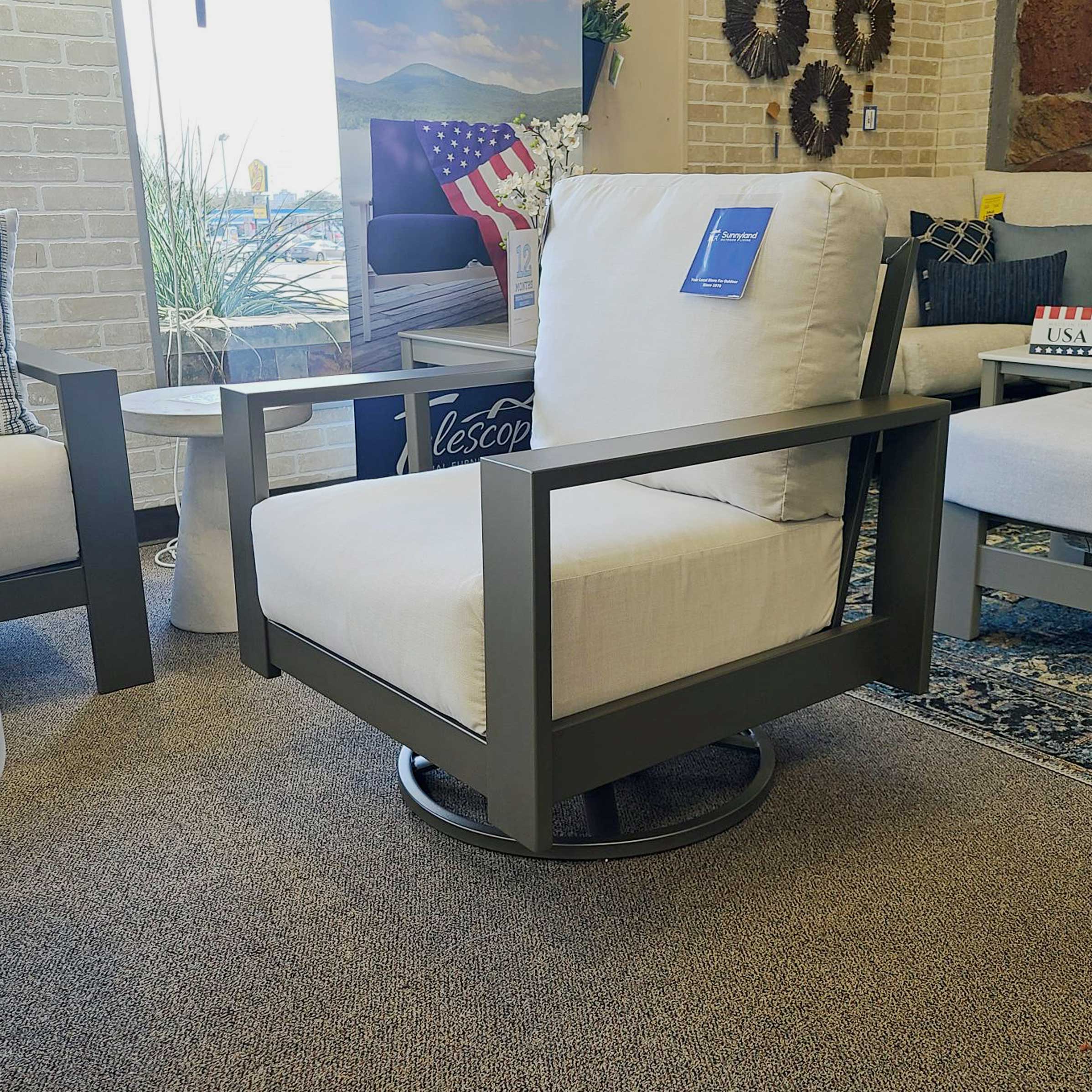 Blair Cushion Swivel Rocker