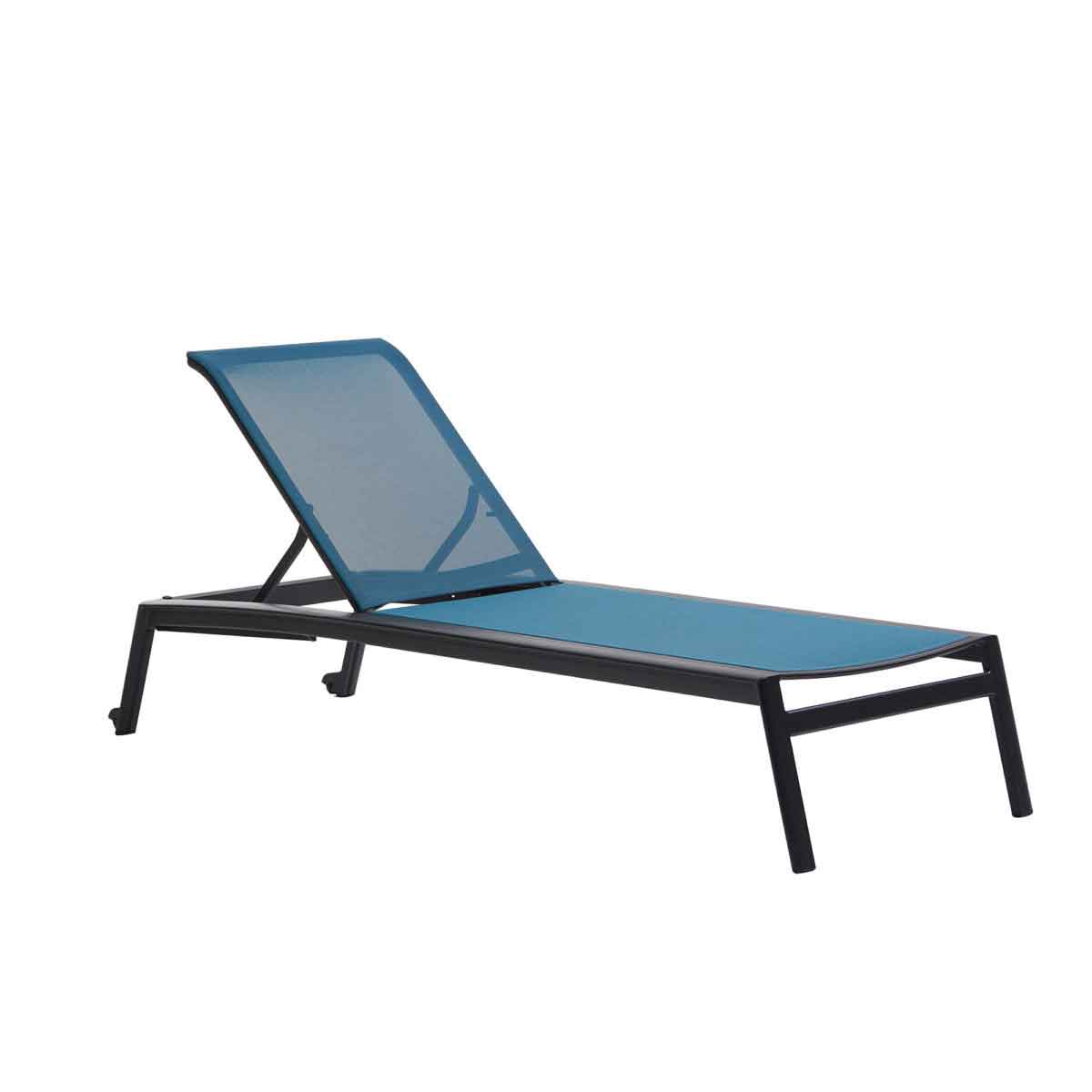 Lyon Sling Armless Chaise - Peacock