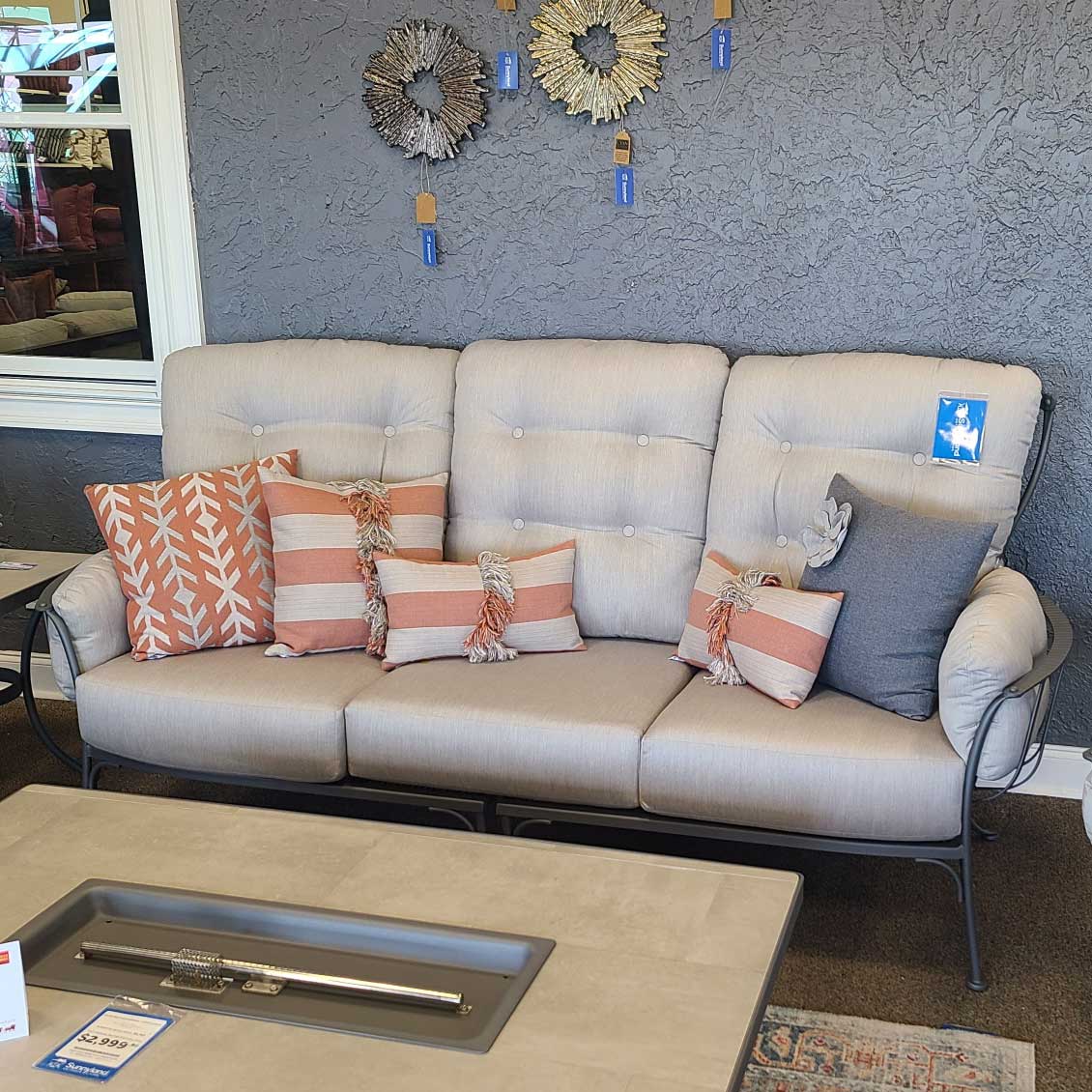 Monterra Cushion Sofa - Flagship Silver