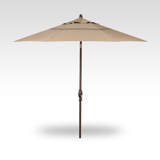 9' Auto Tilt Market Umbrella - Heather Beige