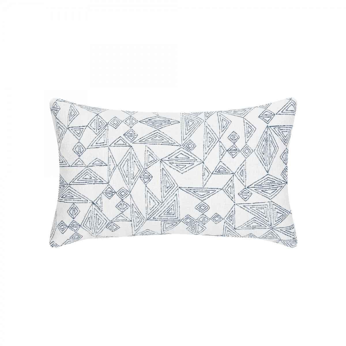 Kanabar White Lumbar Pillow