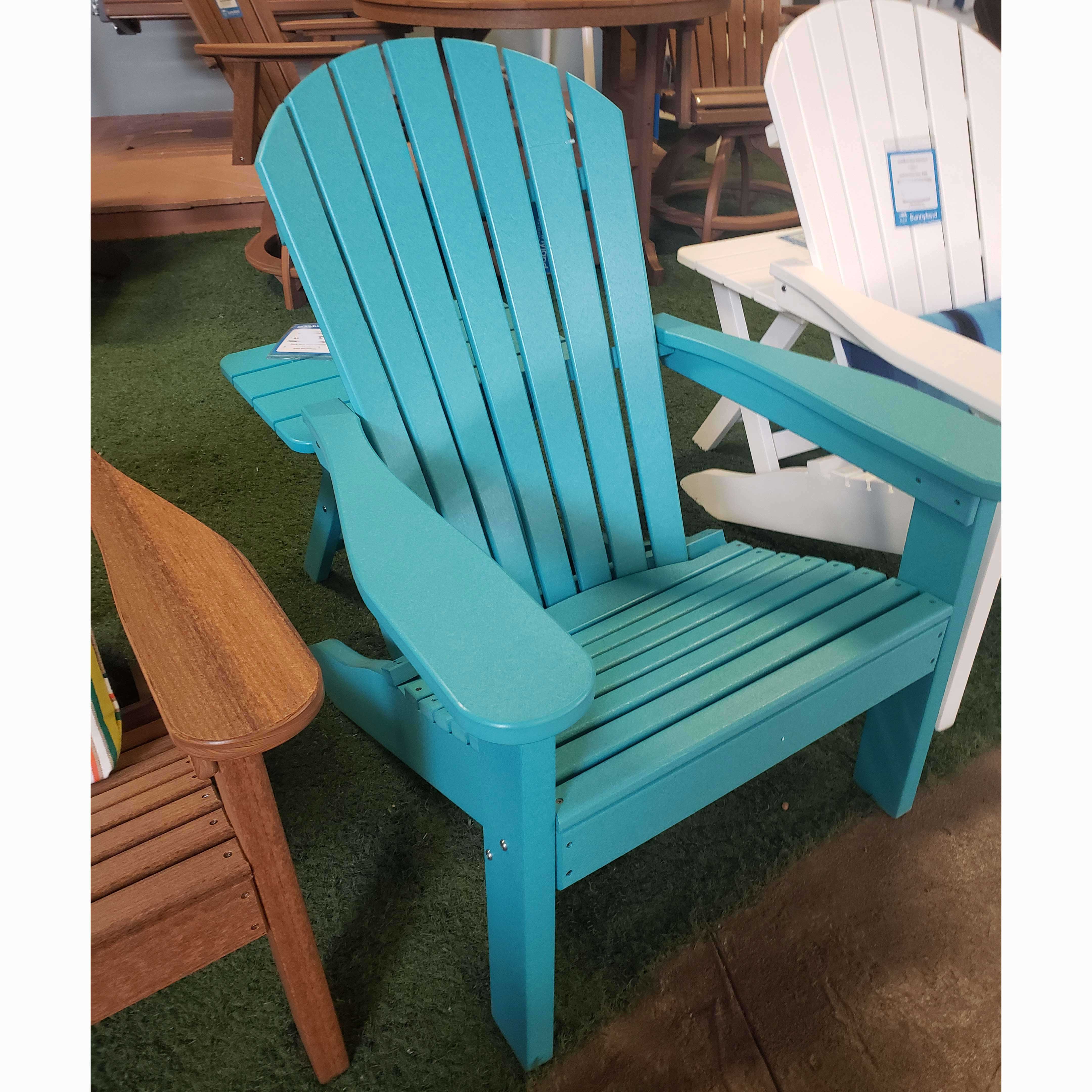 Aruba Blue Adirondack Chair Comfo-Back