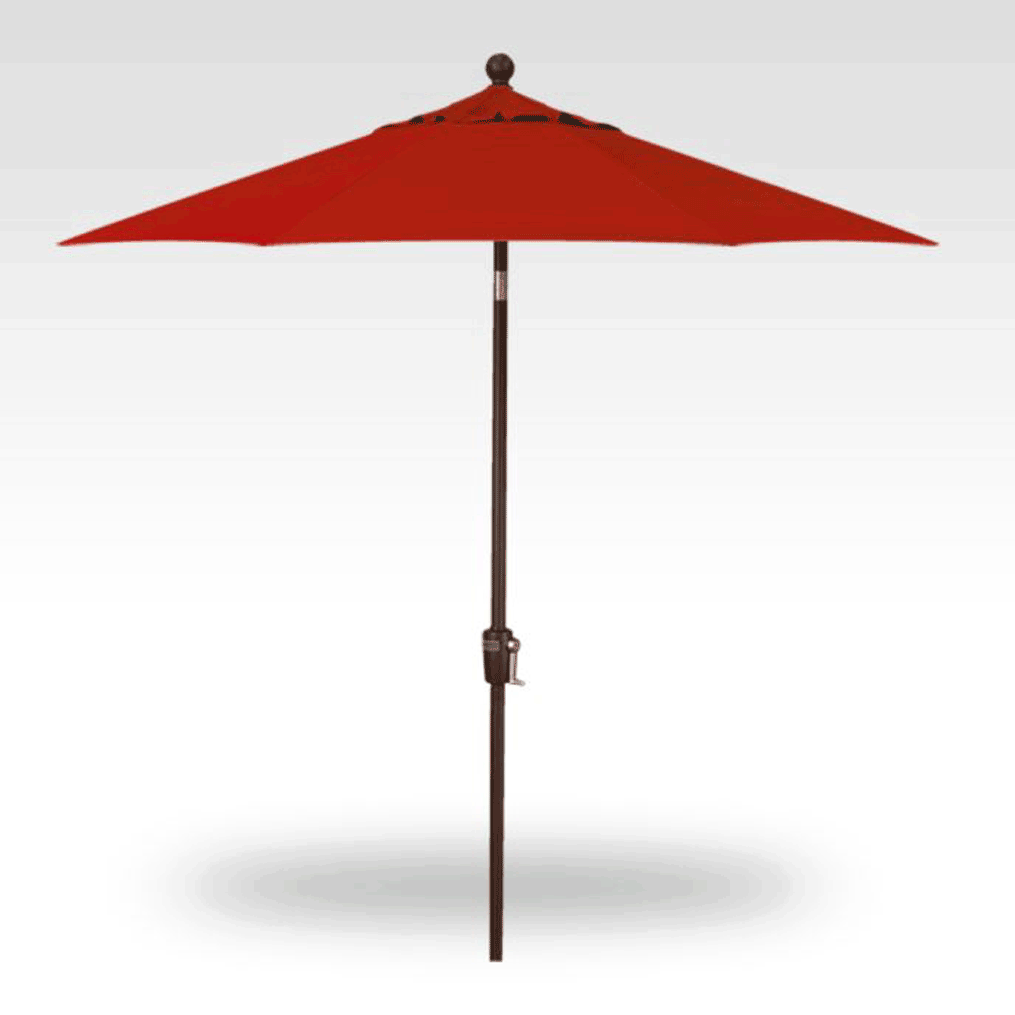 7.5' Push Button Tilt Market Umbrella - Jockey Red