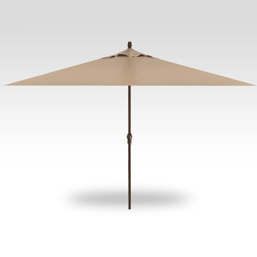 8x10' Auto Tilt Market Umbrella - Heather Beige