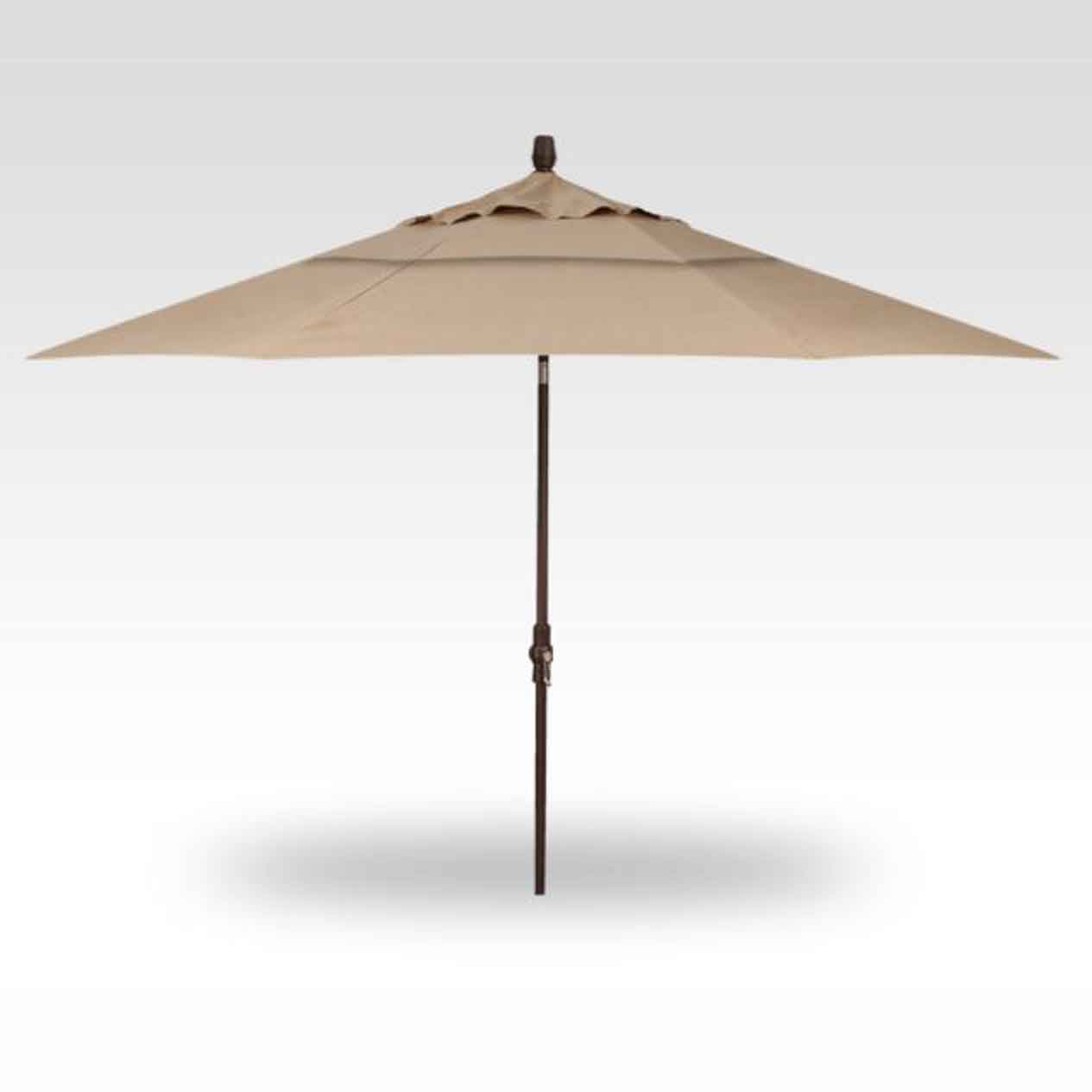 11' Auto Tilt Market Umbrella - Heather Beige