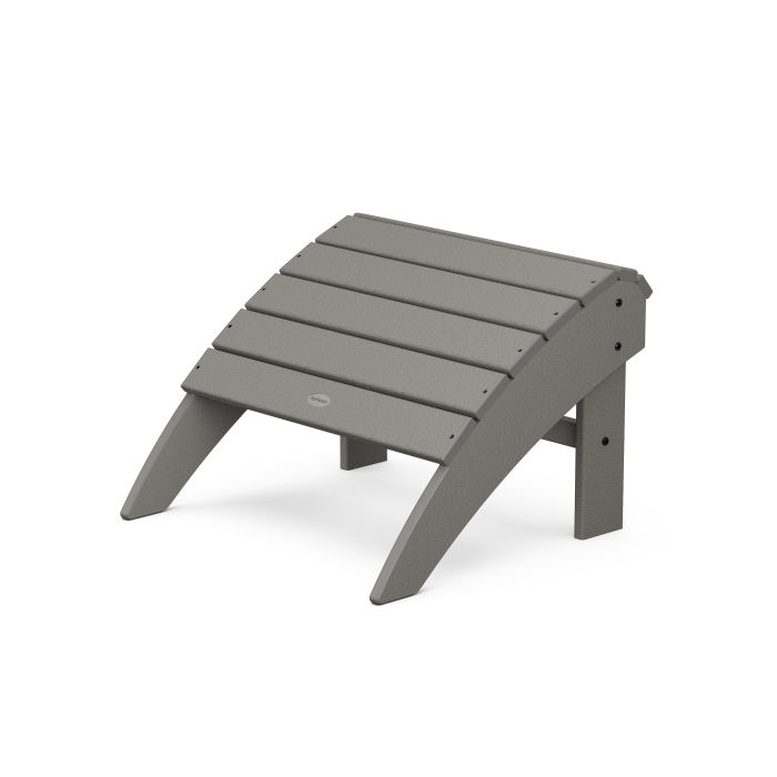 Vineyard Grey Curveback Ottoman