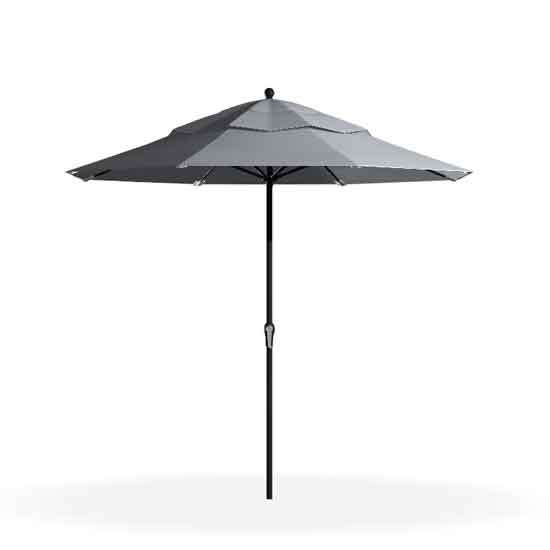 9' Crank, No Tilt Market Umbrella - Titanium