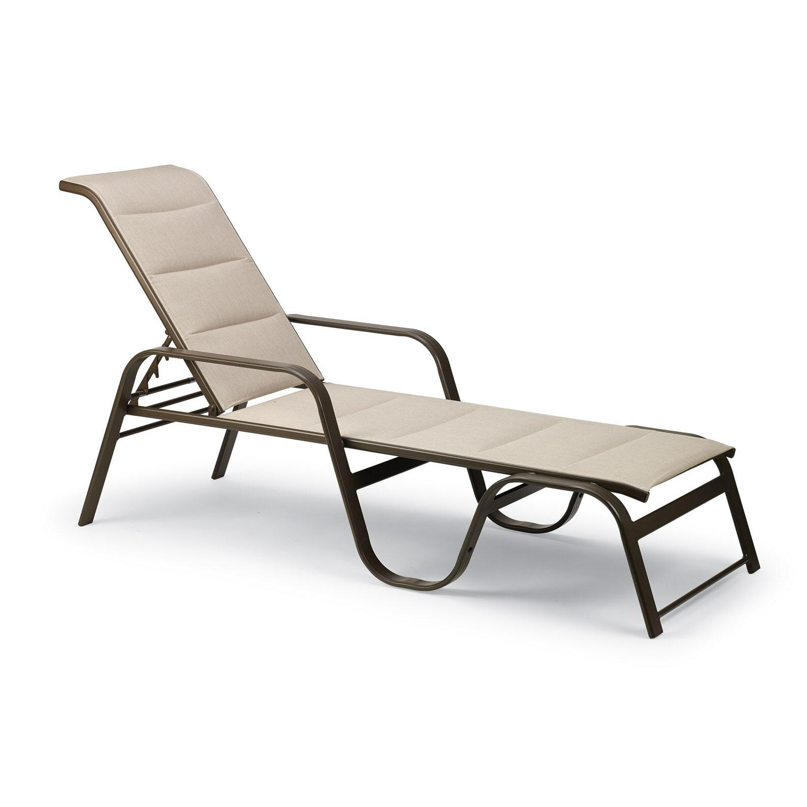 Key West Padded Sling Stacking Chaise