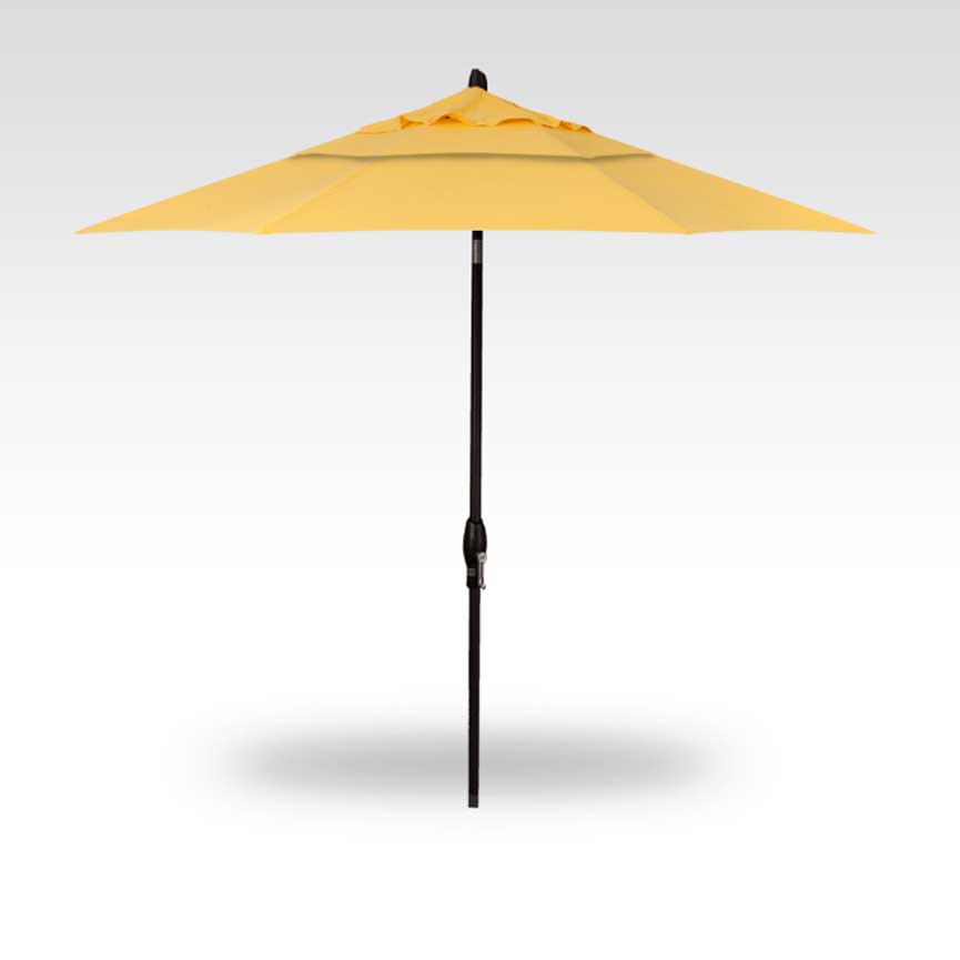 9' Auto Tilt Market Umbrella - Buttercup