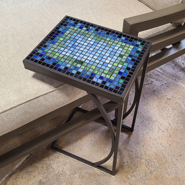 Kenilworth Lagoon C Style Mosaic Table