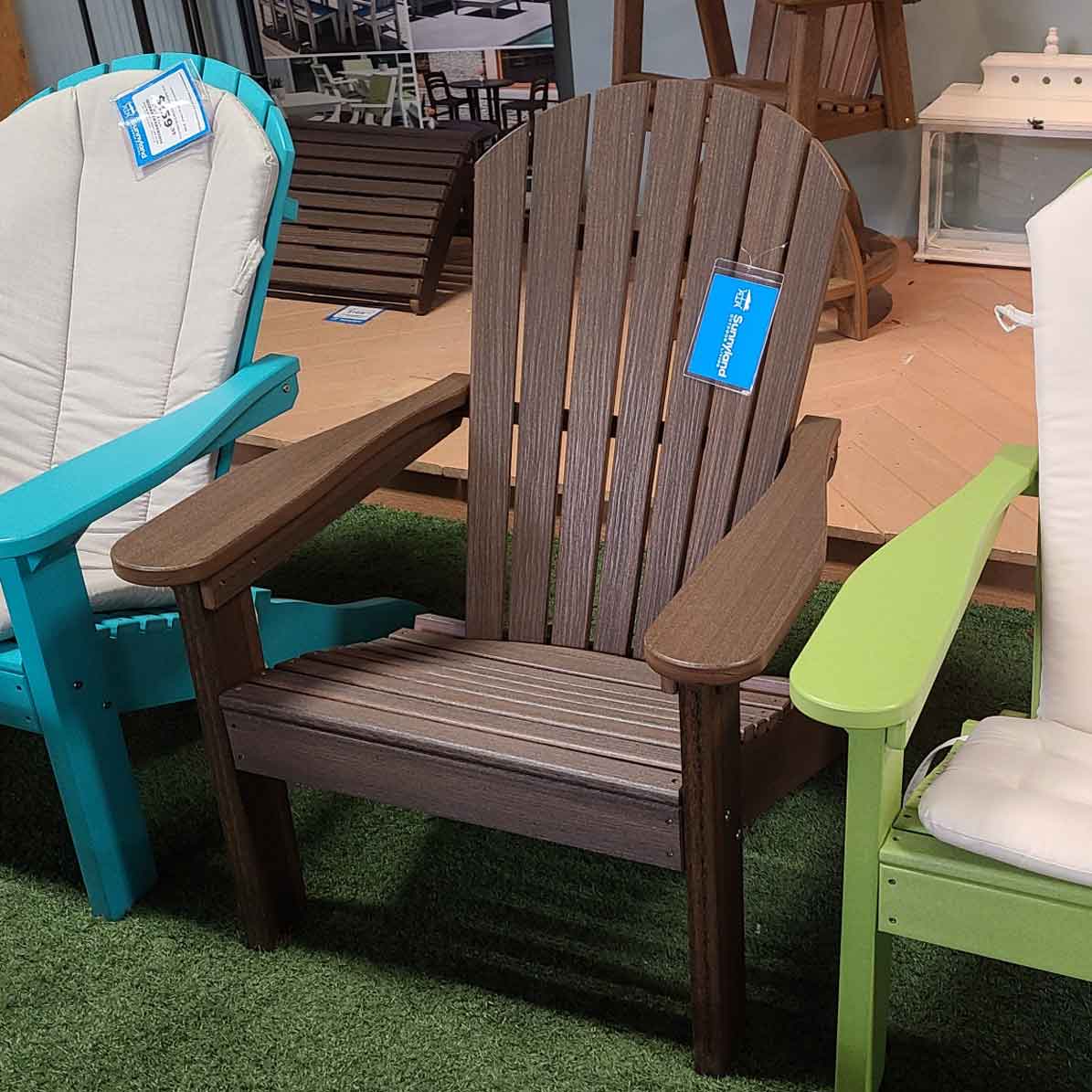 Walnut Adirondack Chair Comfo-Back