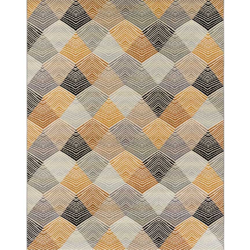 Gray 7' 10 x 10' Outdoor Modern Rectangle Rug
