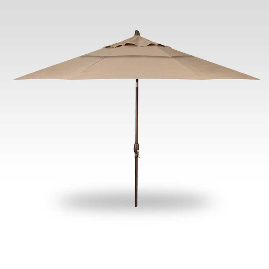 11' Auto Tilt Market Umbrella - Heather Beige