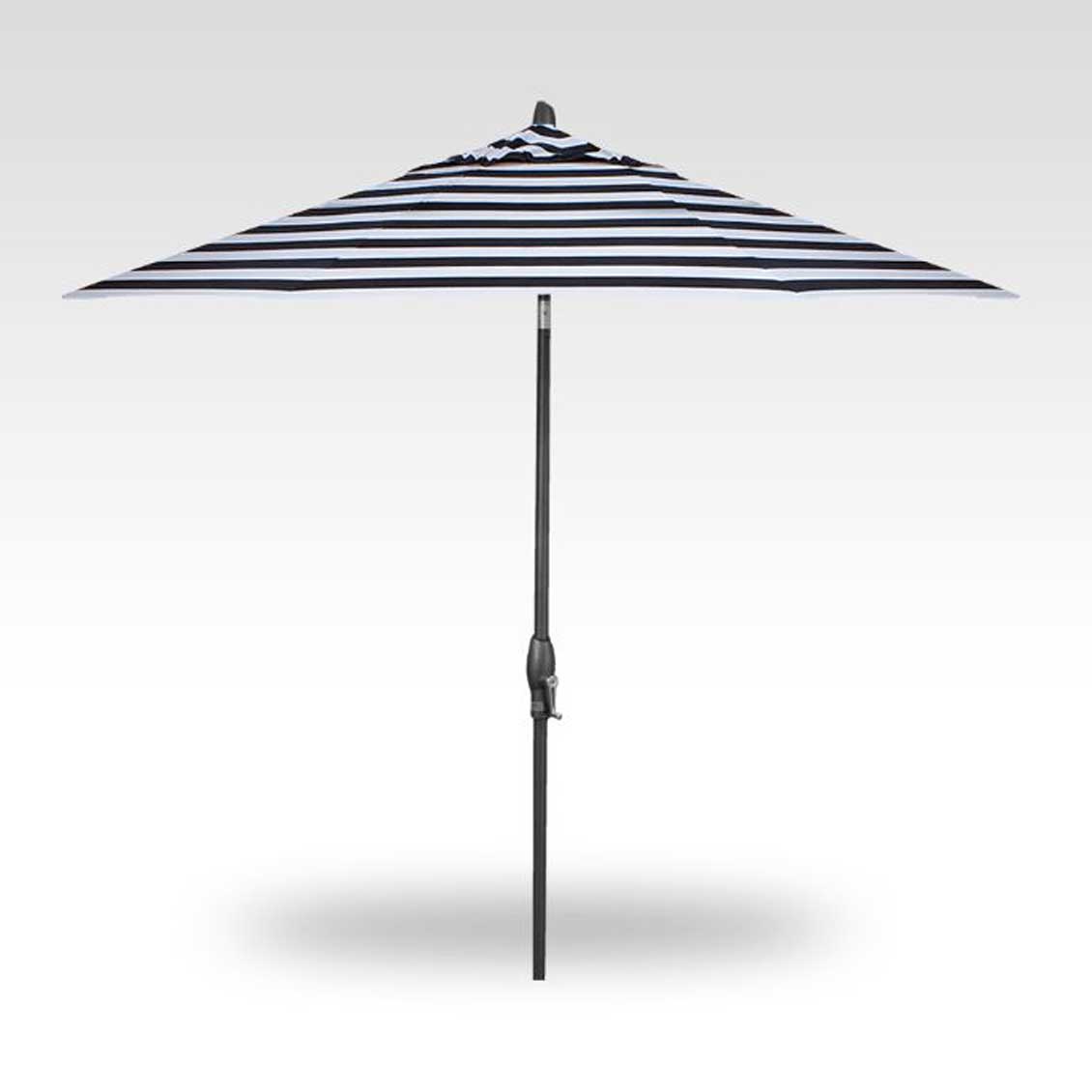 9' Auto Tilt Market Umbrella - Kinzie Coal Stripe